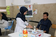 برپایی ایستگاه سلامت به مناسبت پویش ملی سلامت در مرکز آموزشی درمانی شهید چمران 
