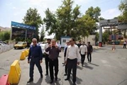 بازدید میدانی محوطه ورودی بیمارستان شهید چمران و شهید رجایی